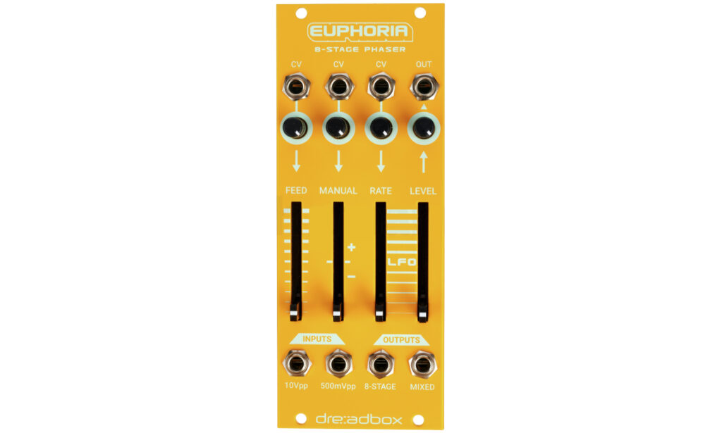 Modulationseingänge am Modulationseffekt: Der Dreadbox Euphoria Phaser. (Foto: Dreadbox)