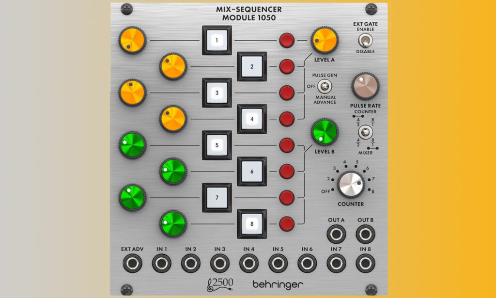 Superbooth 2021: Behringer Mix-Sequencer Modul 1050 (Foto: Behringer)