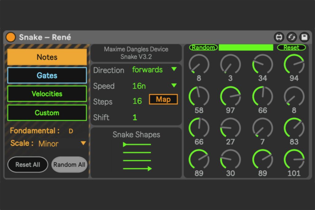 MDD SnAkE ist ein komplexer 16-Step-Sequenzer für Max For Live. (Foto: Lukas Hermann)