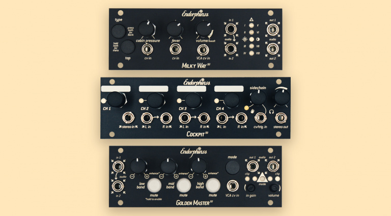 Endorphin.es 1U-Module: Milky Way, Cockpit und Golden Master