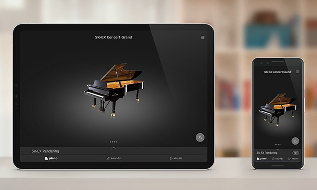 "PianoRemote" App für die Steuerung mittels Bluetooth MIDI Funktionalität (Foto: Kawai)