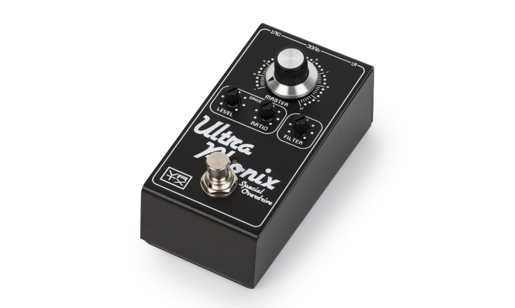 Mit dem Vertex Ultraphonix in der Version MKII hat das Pedal eine neue Drive Sektion mit Level- und Ratio-Poti erhalten, die noch flexiblere Zerrsounds ermöglichen.