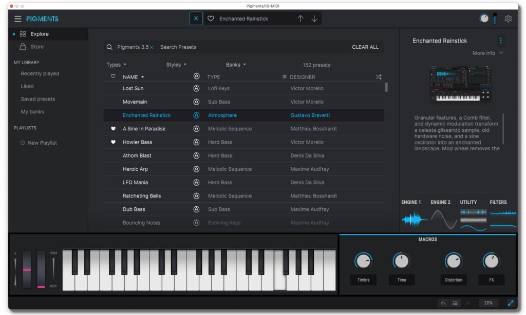 Wieder sind viele Sounddesign-Tipps in den Preset-Beschreibungen versteckt. Lesen lohnt sich!