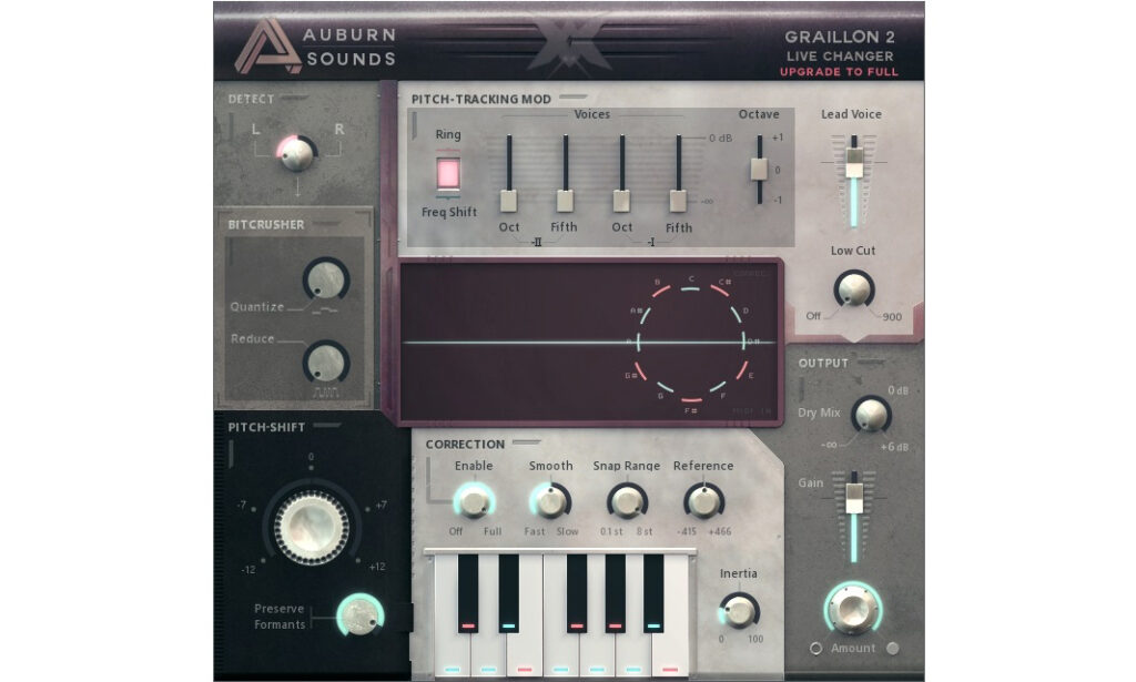 Graillon 2 von Auburn Sounds – Pitch-Correction im Freeware-Effekt.