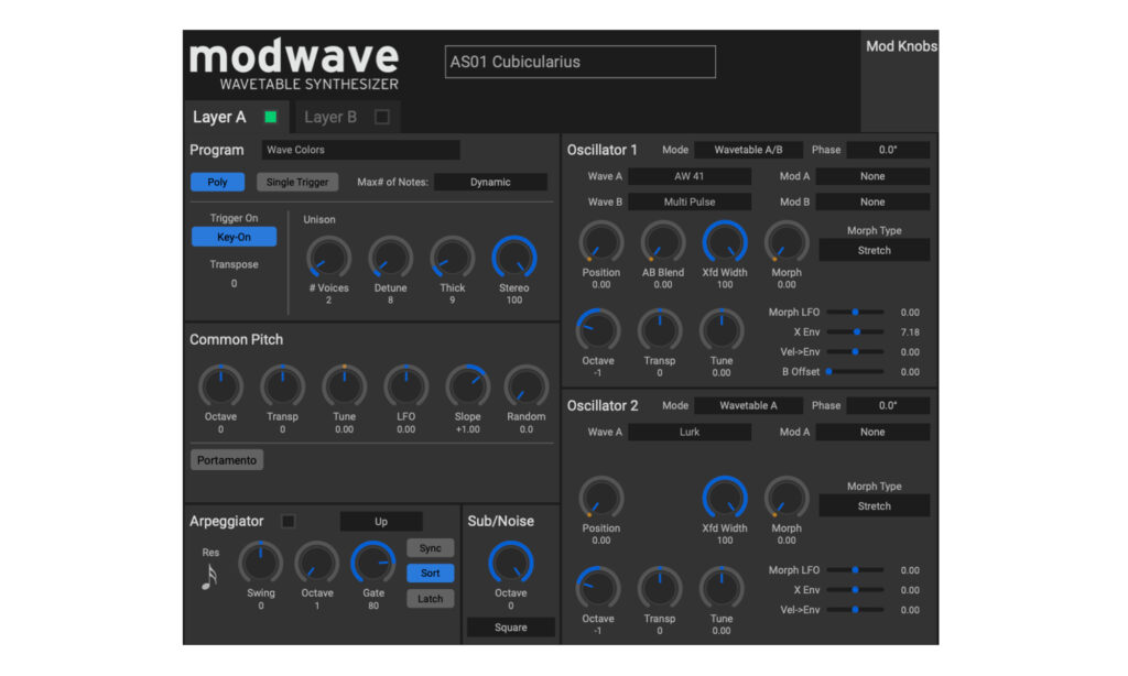 Modwave GUI