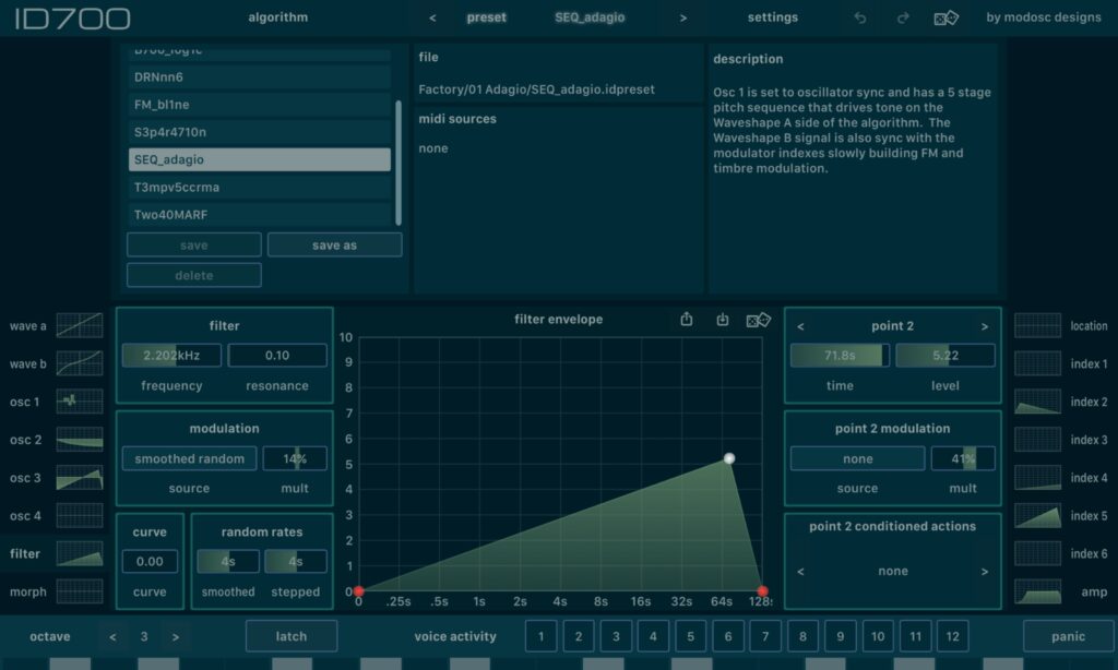 Die 200 vorinstallierten Presets werden mithilfe detaillierter Timbre-Kategorien sortiert.