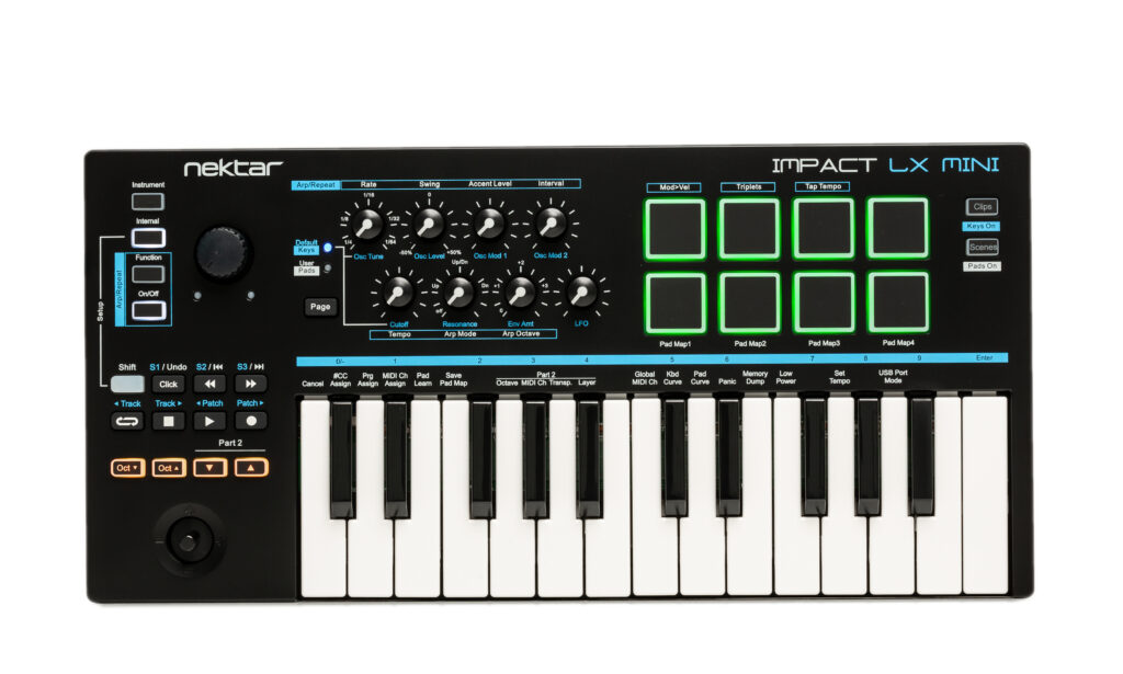 Der Nektar Impact LX Mini Controller vereint vorgefertigte Mappings mit umfangreicher DAW- und Plugin-Steuerung.