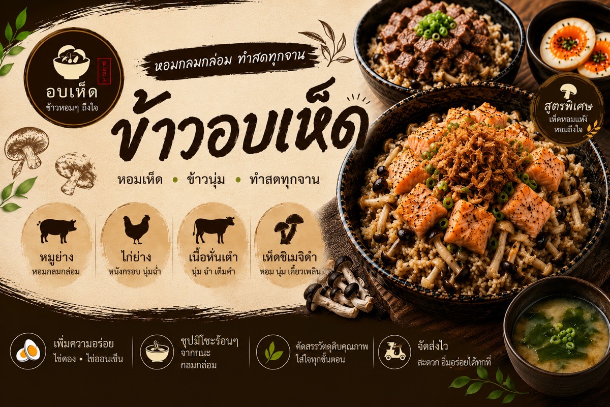 ข้าวอบเห็ด อา เหมย 2