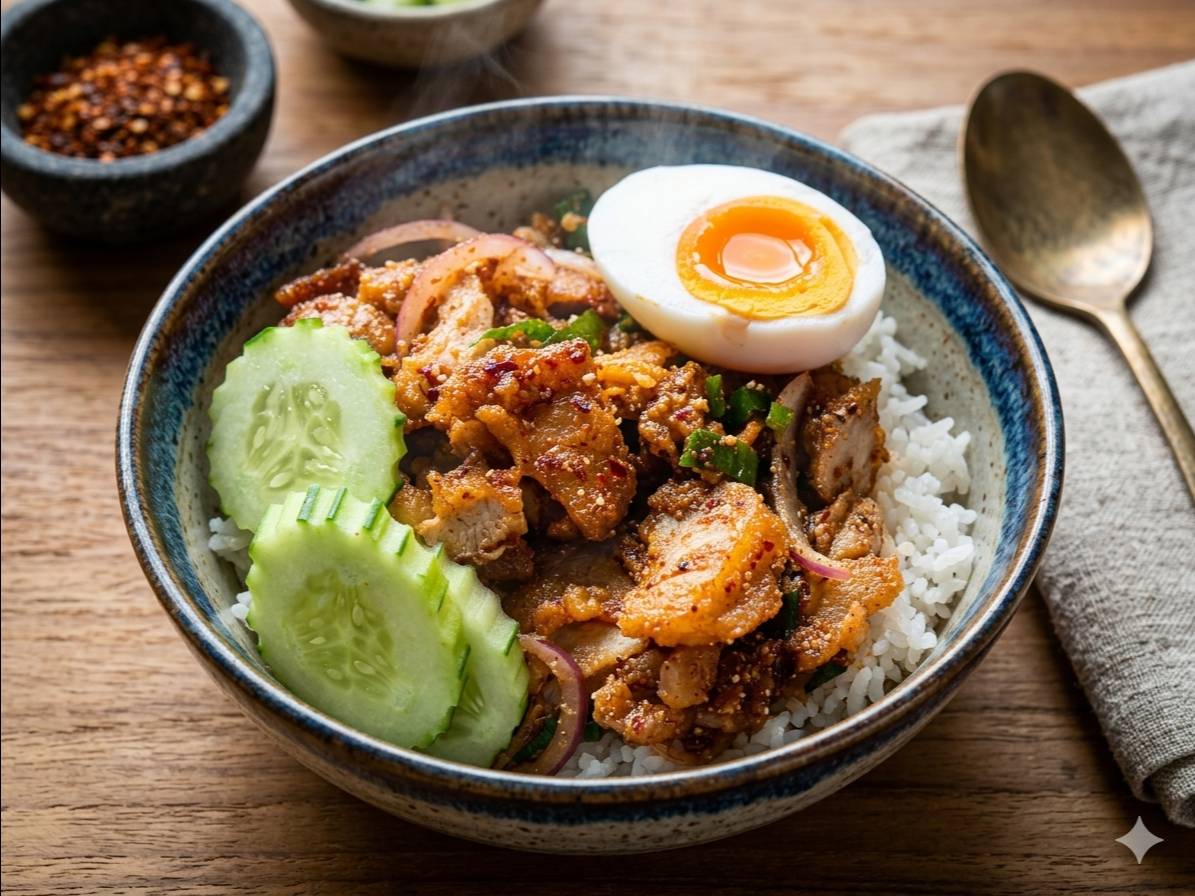 ข้าวยำไก่แซ่บ หลังมอ 3