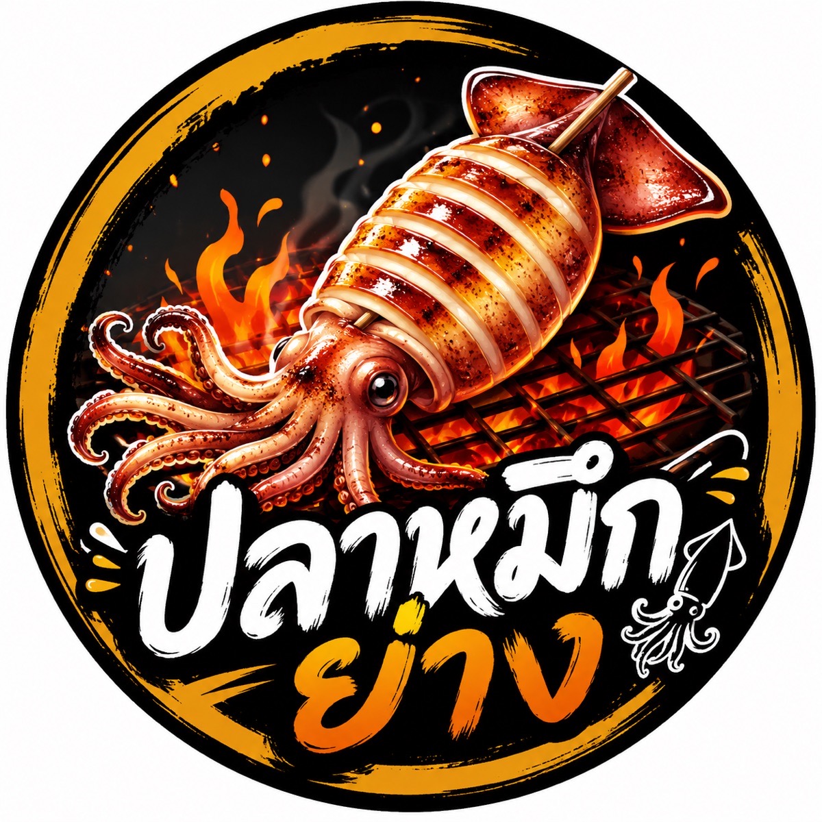 กุ้งย่างเสียบไม้/หม่าล่าพ่นไฟ 2