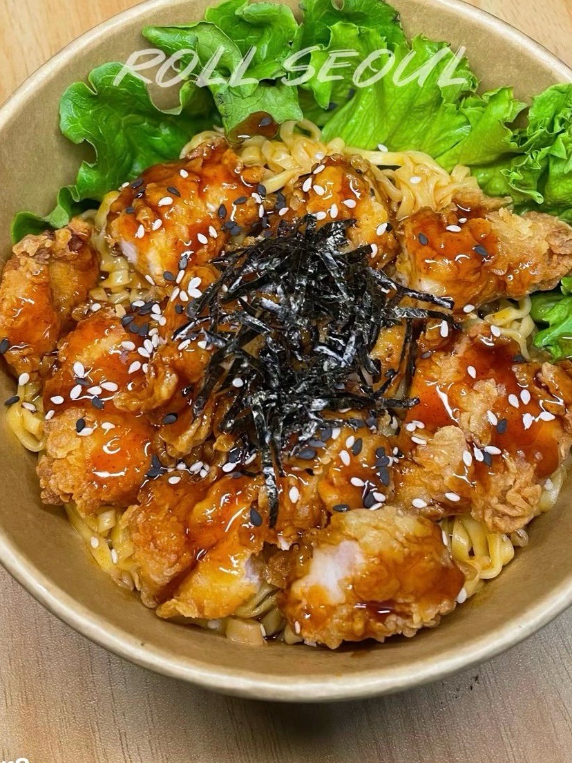 ข้าวไก่ทอดเกาหลี&มาม่าเกาหลี 2