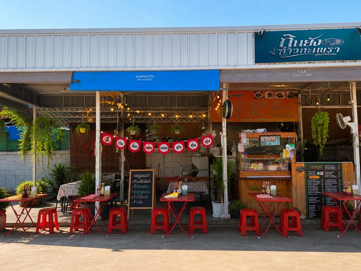 ร้านกินยังข้าวกะเพรา