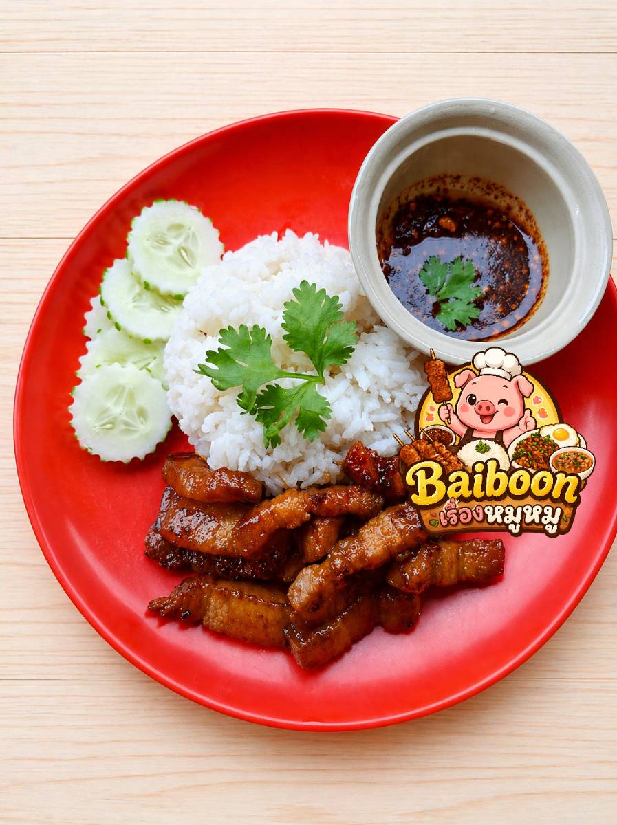 ใบบุญเรื่องหมูหมู(หมูปิ้งโบราณ&อาหารตามสั่ง) 2
