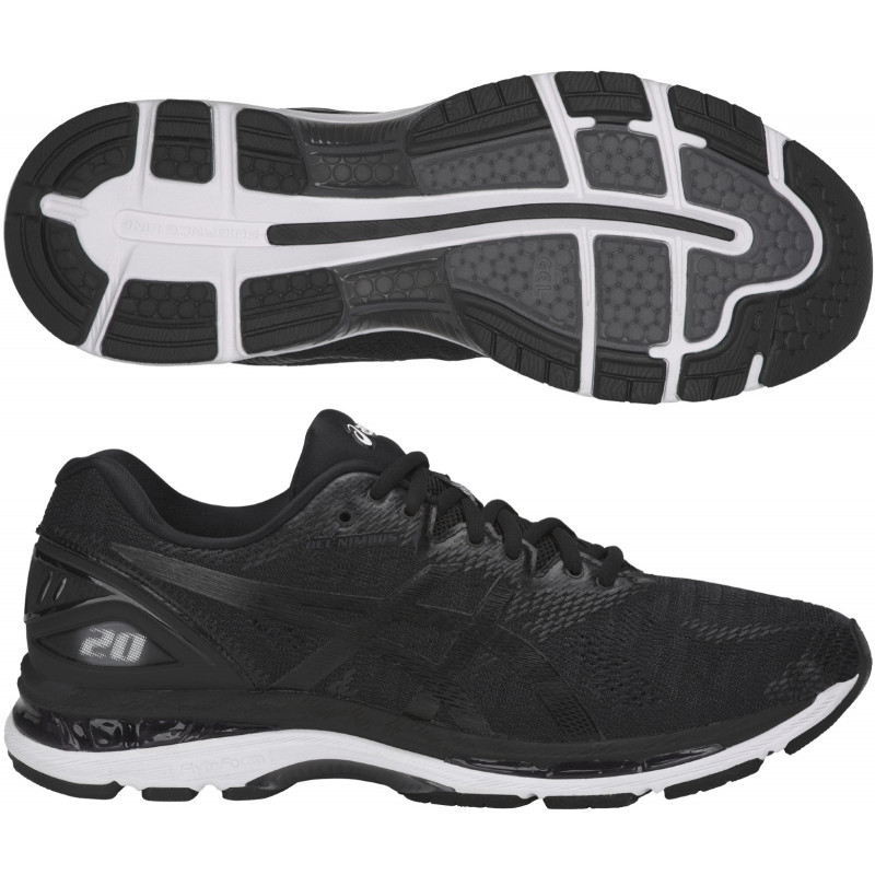 asics nimbus 20 black