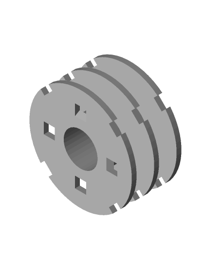 STL file Auto-Rewinding Cord Reel 👽・3D printer design to