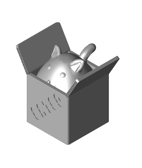 Fat Cat In a Cardboard Box | 3D model | Oddity3d | Thangs
