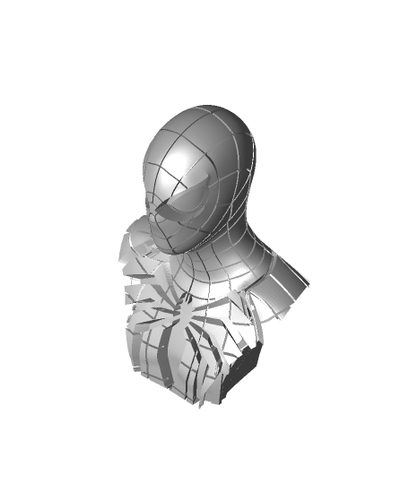 Multicolour Spider-Man PS4 Bust - Advanced Suit MMU by iczfirz, Download  free STL model