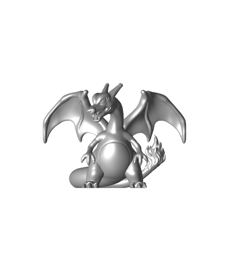 Pokemon - Mega Charizard X Figure 3D model 3D printable