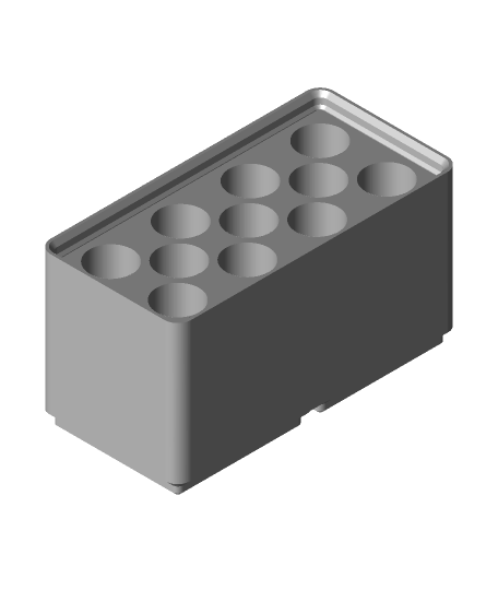 Gridfinity 1x4 simple pen holder by lionblaze3120, Download free STL model