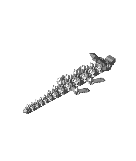 Articulated baby crystal dragon.stl - 3D model by jamesrjuniper on Thangs