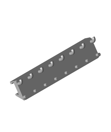 Modular 3D Printer Tool Holder Rack for Pegboard - 3D model by