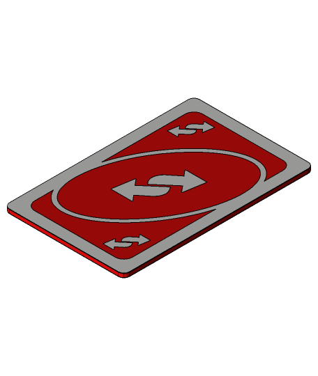 UNO Reverse card - Red | Greeting Card