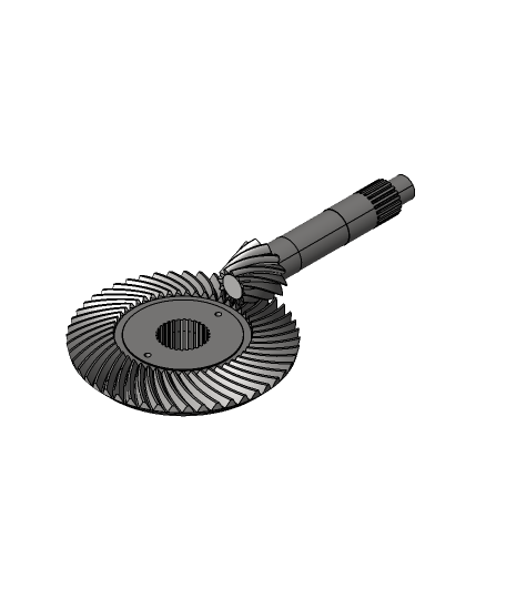 Premium AI Image  A 3d model of a spiral of gears