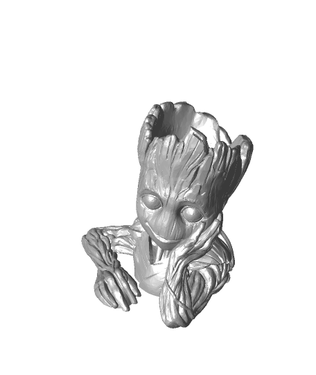 Copy Of Baby Groot Flower Pot Stl 3d Model Thangs