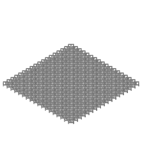 3d printable fabric - chainmail | 3D model | Thangs