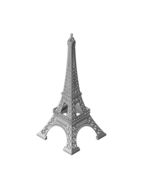 Eiffel Tower support free 3D Printable | 3D model | Thangs