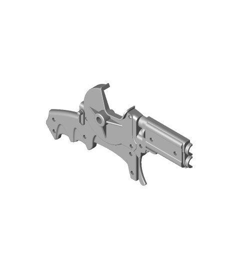 3D Printable Batman grapple Gun different hook (claw) by Marco Trevisan Mota