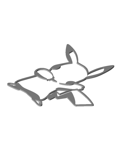 Pikachu - Anime Pokemon 2D.stl - Thangs 3D Model | 3Drop