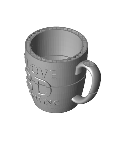 3D Printed Mug w/Drawing 1 Large — Avi Farber