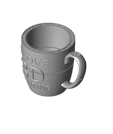 3D Printed Mug w/Drawing 2 Large — Avi Farber