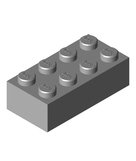 modèle 3D de Brique Lego 2x4 Terre Verte - TurboSquid 1409487