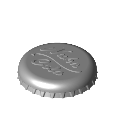 Nuka Cola Bottle Cap (#Thangs100k) - 3D model by chris.maddalena on Thangs