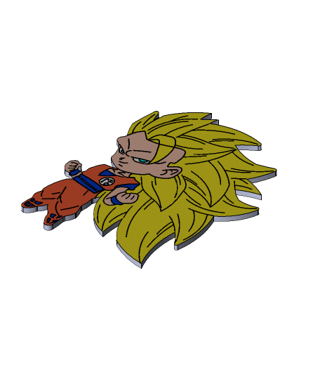 Free STL file Dragon ball Goku drip keychain key chain 🐉・3D printer model  to download・Cults