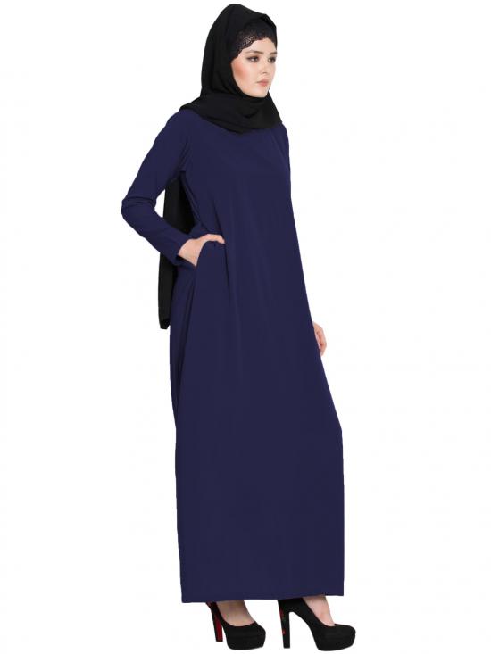 abaya with side pockets