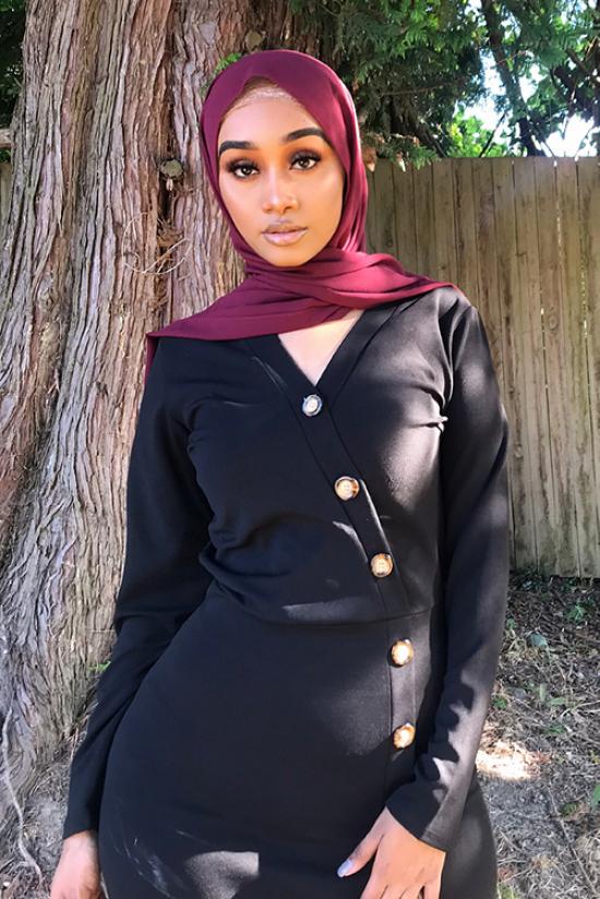 Burgundy Hijab