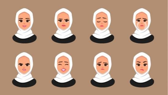 womans-emotions-in-hijab