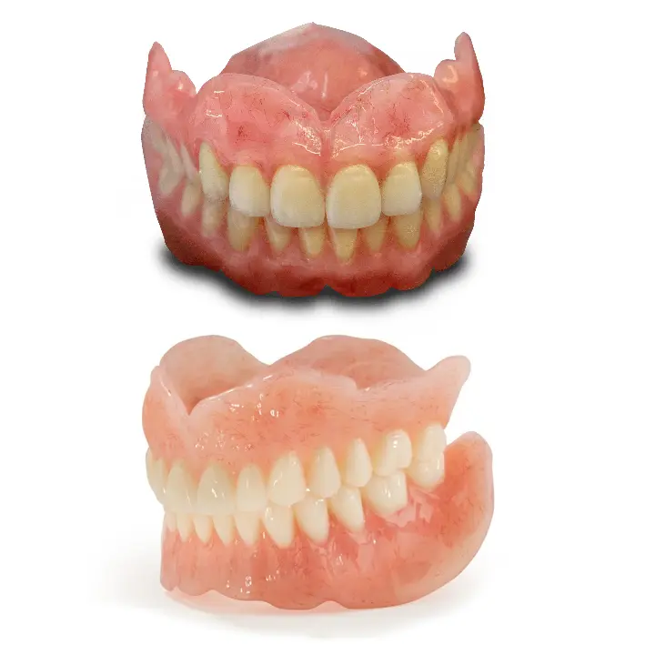 Comparison between dentures