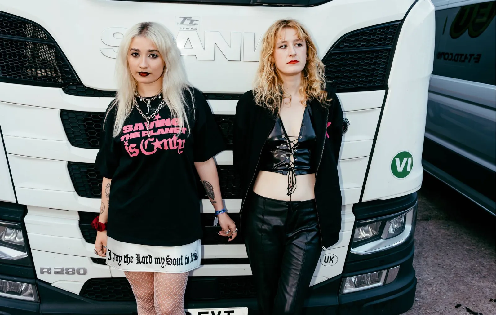 Lambrini Girls and Music Declares Emergency sell “Hot Girls F*ck The System” merch, fund climate action