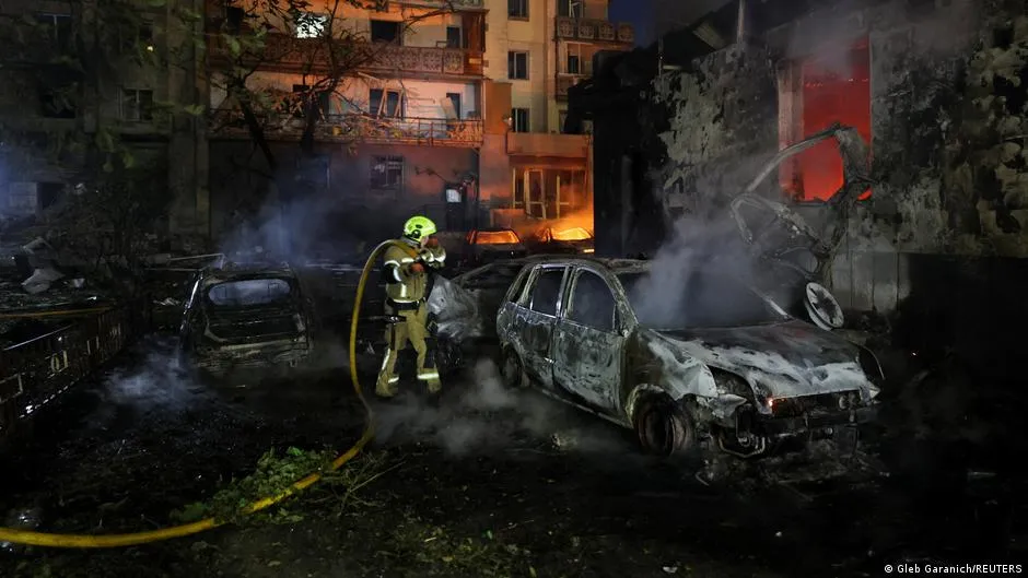 Russia hits Kyiv with war's highest ballistic missile count, sparking fires and injuries