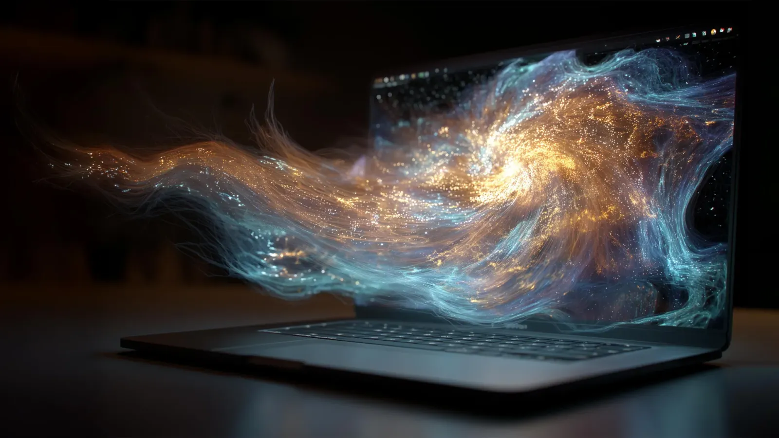 Laptop tensor networks compress hundreds of entangled qubits to solve a quantum problem