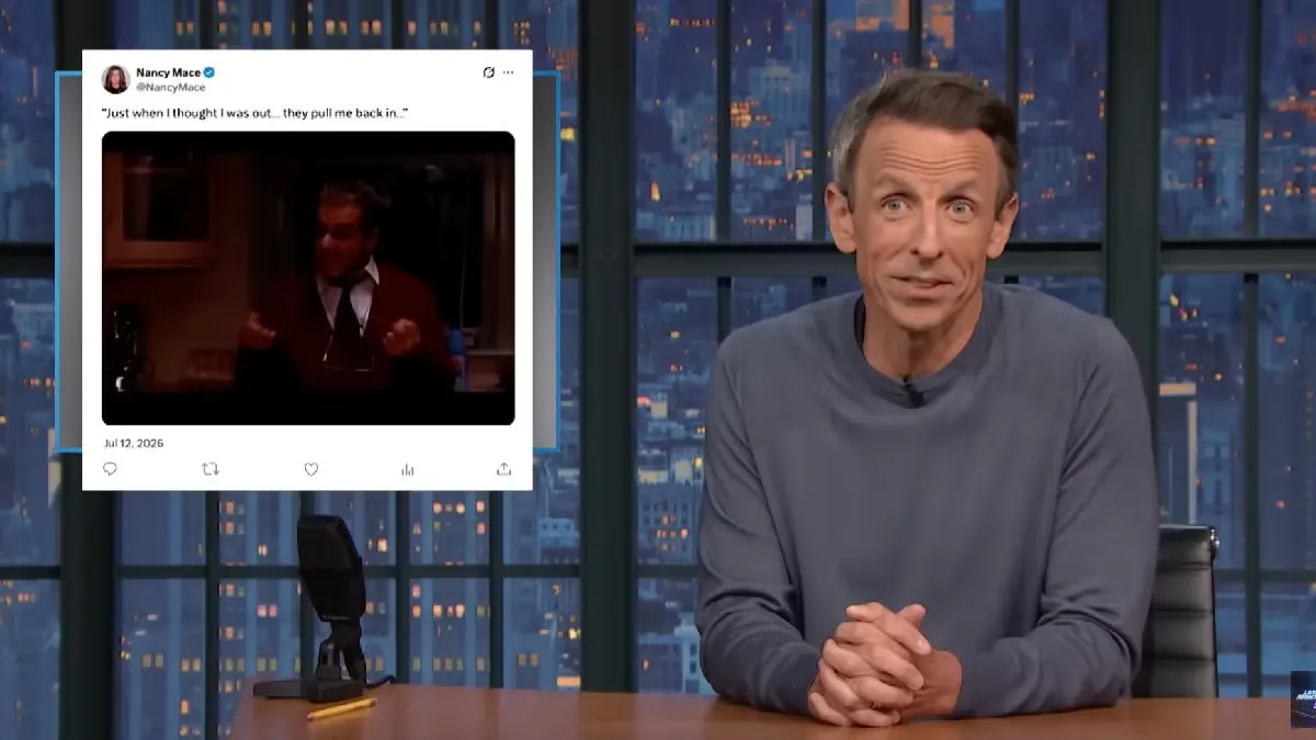 Seth Meyers says ban politicians from memes after Nancy Mace’s Lindsey Graham response