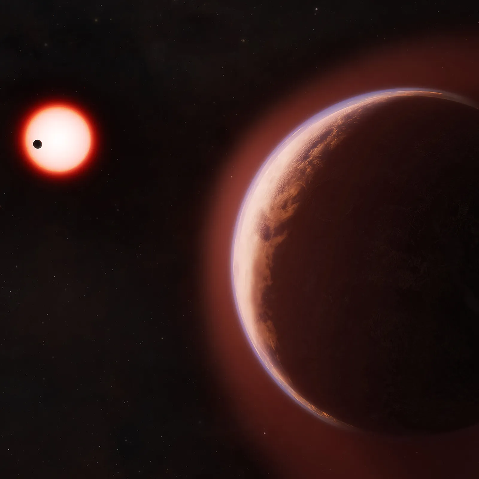 Astronomers detect an atmosphere on a nearby Earthlike world, boosting the life search