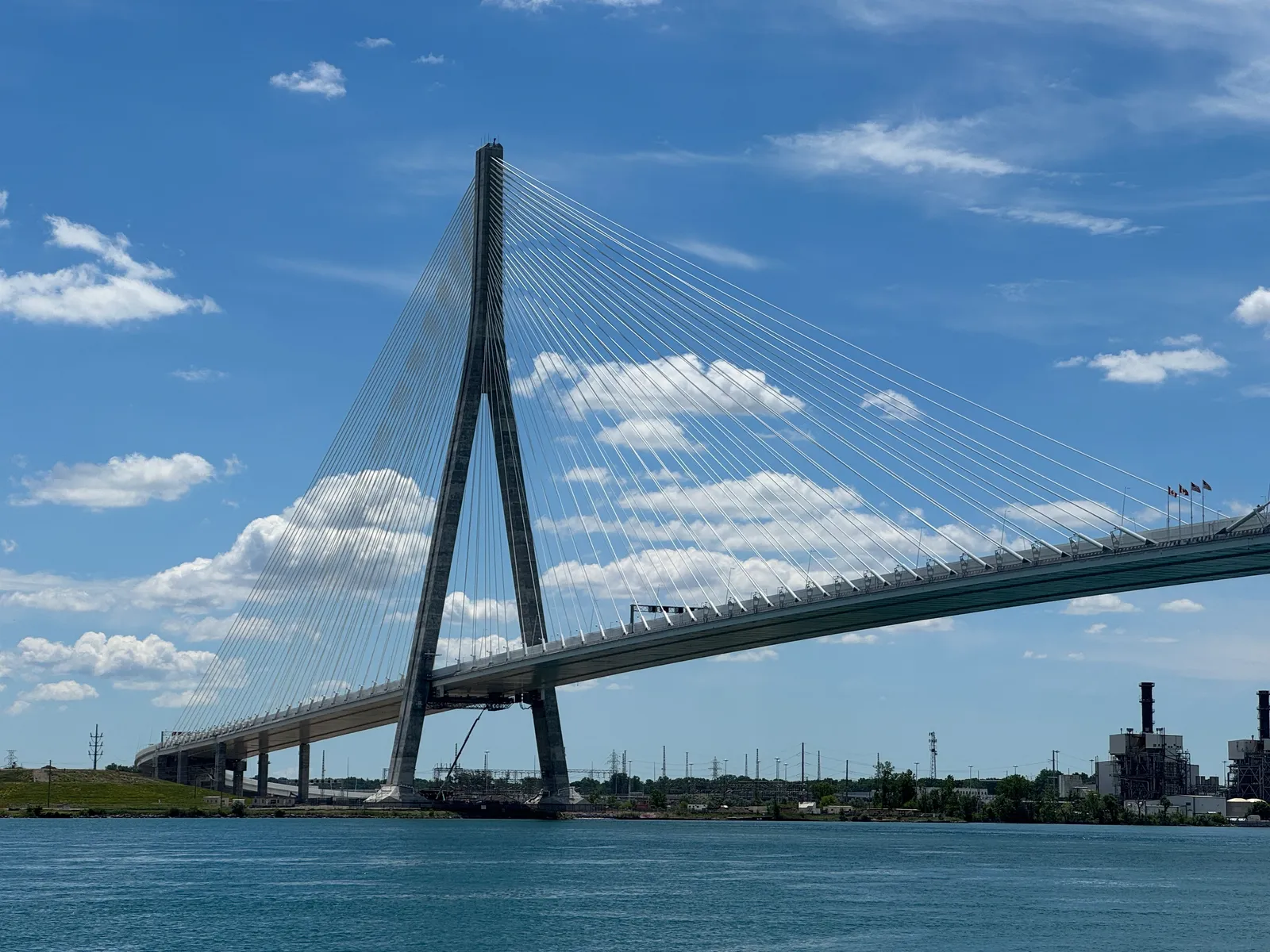 Trump says he does not want the Gordie Howe bridge open yet