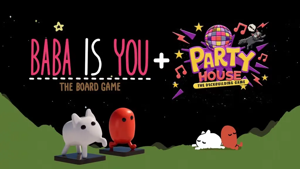 Baba is You and UFO 50's Party House jump to tabletop via Kickstarter in September