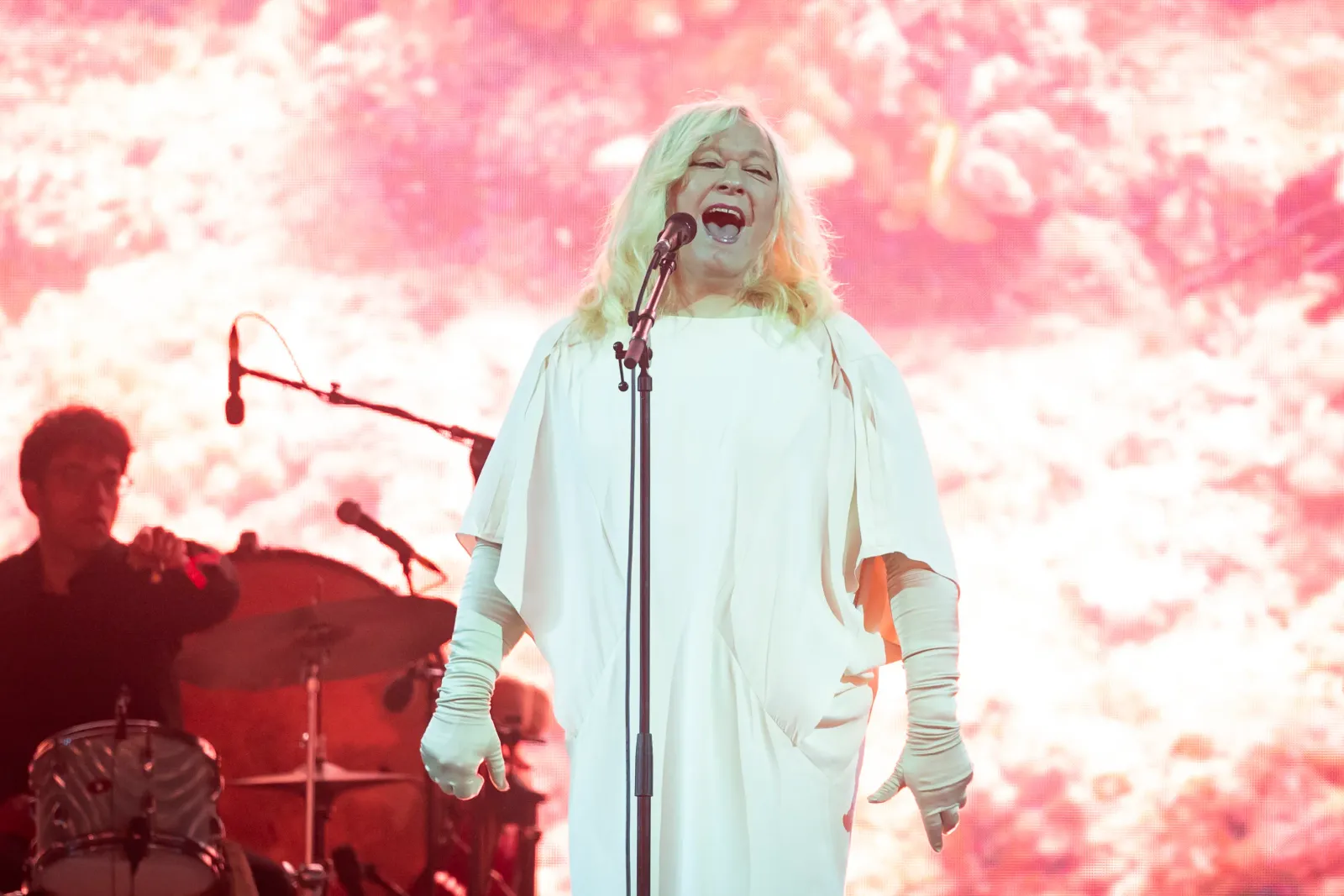 ANOHNI soundtracked Balenciaga's Paris couture runway, pairing Selena and Lou Reed