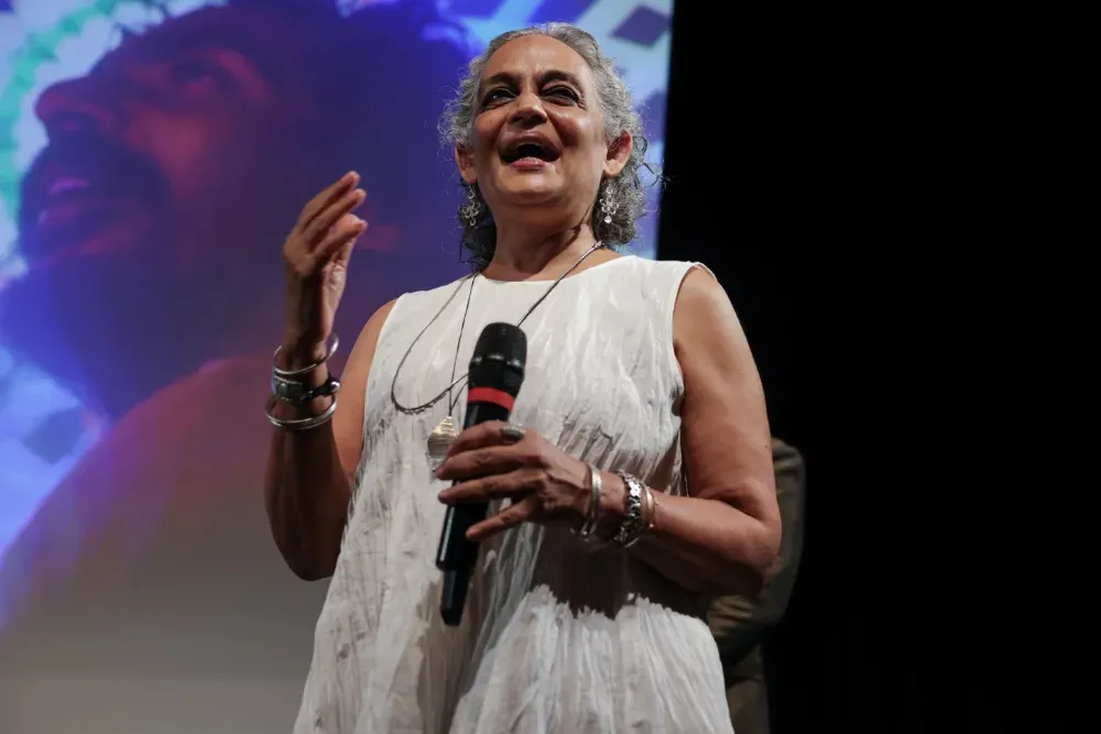 Arundhati Roy fires back at Beatles song use and asks what AI will do to films